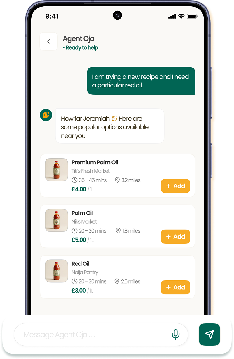 AI shopping assistant on a phone